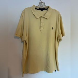 US Polo Yellow Shirt XL 100% cotton